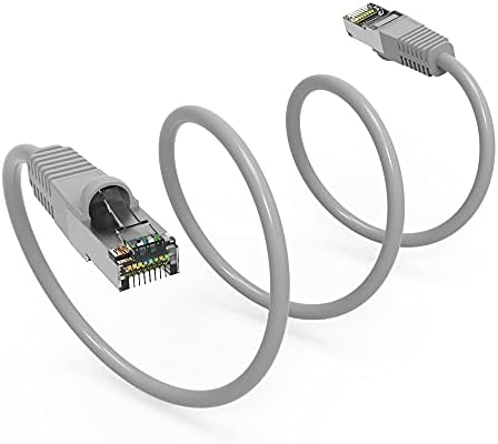 6 фута (1,8 м) Екраниран мрежов кабел Cat5E Ethernet (FTP) с изтеглянето от мрежата на 6 Фута (1,8 м) Мрежов кабел Gigabit LAN RJ-45 Високоскоростен