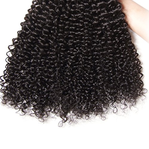 UNICE Hair Бразилски къдрава естествена коса за удължаване, 1 връзка 95-100 г/бр., естествения цвят на 18 инча