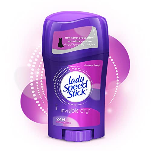 Lady Speed Stick против изпотяване и Дезодорант, Невидим Сух, Освежаващ душ, 1,4 грама (39,6 г)