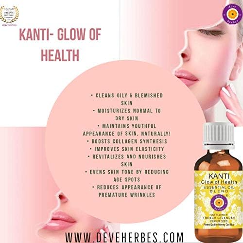 Deve Herbs Kanti - Блясъка на здравето. Пълноценна храна за лице. Аюрведическое средство за почистване на кожата от петна, акне, равномерен тон и сияние 15 мл (0,50 грама)