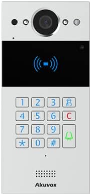 Стенен монтаж IP-видео домофон Akuvox R20K с Цифрова клавиатура и Баркод RF-карти