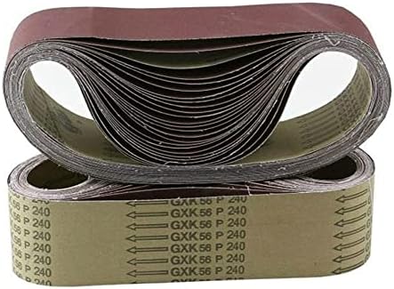 Абразивная лента SoGuDio 10шт 533 x 75 мм Шлайф ленти 40-1000 Обяснение за Опесъчаване машина от Алуминиев оксид Шлайфане лента 3 x 21 инча