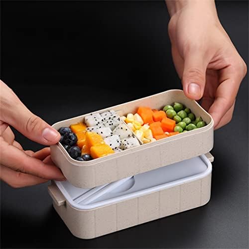 TBIIEXFL Обяд-Бокс за Деца Bento Box за Пикник Пластмасов Контейнер За Съхранение на Съдове Минерални Обяд Кутии за храна на Обяд-апарати (Цвят: синьо размер: 17.5 * 8.5 * 8.1 см)