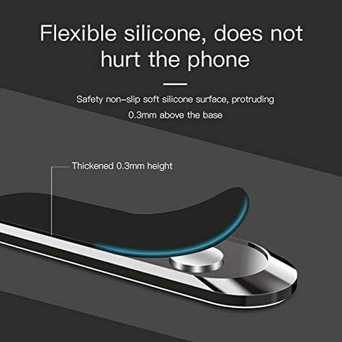 Lanmino Мини-Лента Форма на Магнитен Кола За Телефон, Поставка Скоба Нескользящий Метален Магнит GPS за Монтиране на Таблото за iPhone Samsung