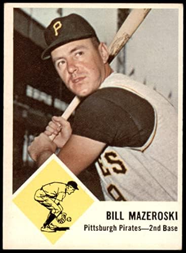 1963 Fleer # 59 Бил Мазероски Питсбърг Пайрэтс (Бейзболна картичка) БИВШИ пирати