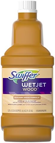 Преносимото разтвор за почистване на дървени подове Swiffer WetJet, 42,2 течни унции