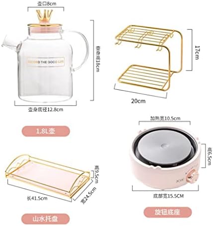 Мултифункционална електрическа кана HDRZR Pot за Домашния офис, Розов Мини-Автоматично набор за приготвяне на цветята-чай