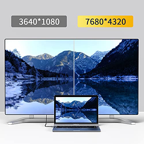 Кабел ATZEBE HDMI кабел 8K HDMI 2.1 15 фута, високоскоростен HDMI кабел С подкрепата на 48 gbps, 8K @ 60 Hz (7680P) 4K @ 120 Hz, динамичен HDR, 4: 4: 4, eARC, Ethernet, HDCP 2.3 е Съвместим с UHD ТЕЛЕВИЗОР, Blu-ray, PS4/3, X