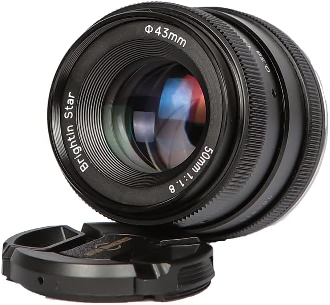 Brightin Star 50 мм F1.8 основен Стандартен обектив с ръчно фокусиране, за да беззеркальных фотоапарати Fujifilm XF-Mount - APS-C