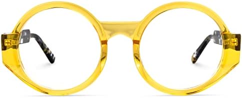 Очила в Кръгла рамка VOOGLAM, Блокиране на Синя Светлина, Модерни Дамски слънчеви Очила за Защита от Пренапрежение на очите и Ултравиолетовите