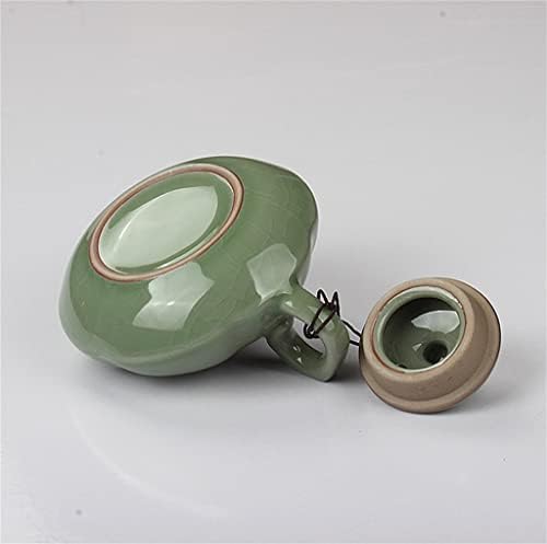 Дебел 200 мл чай на китайския ретро стил кунг-фу, керамичен чайник с лед, домакински чайник (Цвят: A, размер: 200 мл)