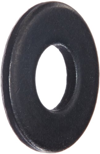 Плоска шайба за дребни детайли от стомана 10WSAEBPK, покритие от черен оксид, ИАНМСП B18.22.1, Размер на винта № 10, вътрешен диаметър 7/32 инча, външен диаметър 1/2, дебелина на 0