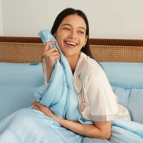 охлаждащо одеяло baisihan SummerSong™ за горещо спящи, Леко одеяло от бамбукова тъкан с технологията Cold, быстросохнущее и стираемое в колата,