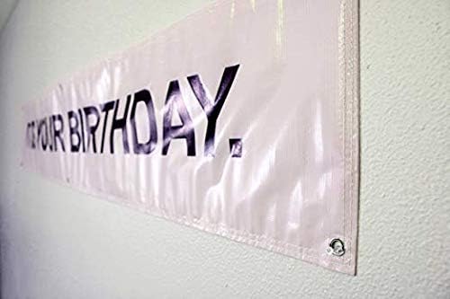 Днес е рождения Ти Ден. Банер Офис Банер Винил за Партита с Метални Висящи Пръстени
