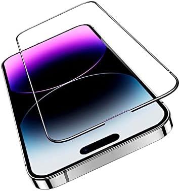 Екран Skinz OneTouch е Съвместим с iPhone 14 Pro, напълно затварящ корпус стъклена обвивка, лесна инсталация, Ультратонкая защита от драскотини