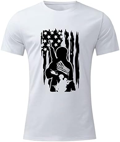 Мъжки Ризи Голям размер За Пролетта и лятото на Честването на Деня на Независимостта на Ежедневните Реколта Издържат Мъжки