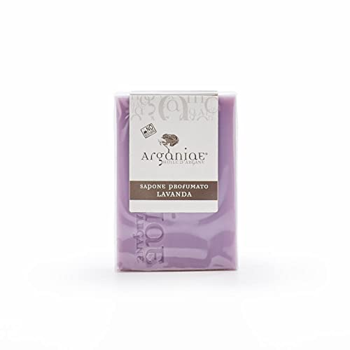 Сапун Arganiae Lavender 100 грама - Естествен Растителен сапун - Произведено в Италия - Без миризми и алергени