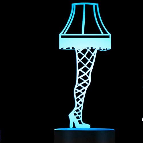 3D Обувки на висок Ток Светлина Led Сензорен Прекъсвач Декор Тенис на Маса, Лампа за Оптични Илюзии 7 Цвята Променя Светлини