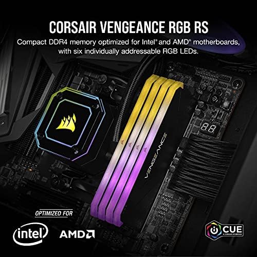 Настолна памет CORSAIR VENGEANCE RGB RS 64 GB (2x32 GB) DDR4 3600 (PC4-28800) C18