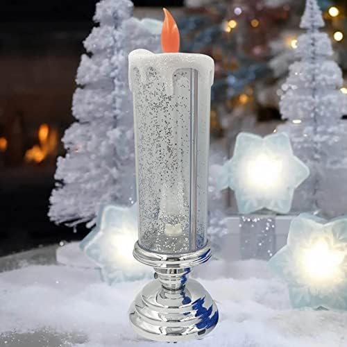 DBYLXMN Градински фигури на Животни Led Коледна Свещ USB Променящ се Цвят на Въртящата Лъскава Беспламенная Свещ за Коледно Парти Начало