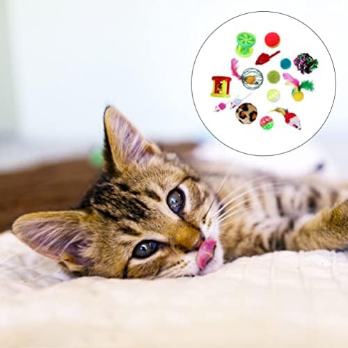 Ipetboom Играчки За никнене на млечни зъби, Играчки за никнене на млечни зъби 24шт Играчки за котки Разнообразни Играчки За Коте