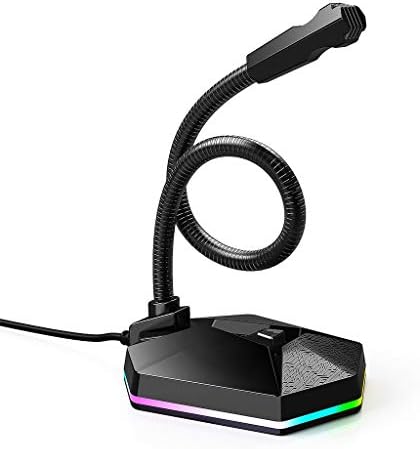 УПРАВЛЕНИЕ на Компютър с USB Микрофон Светоизлучающий Гъвкав Безплатен автомобил с HD Звукова Карта, Микрофон С Шумопотискане