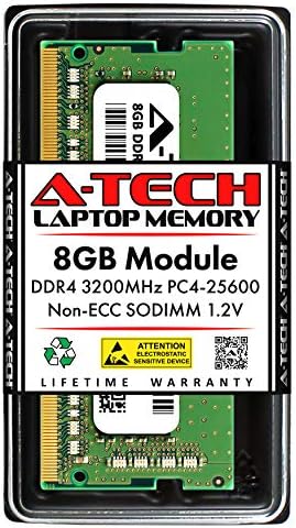 A-Tech 8 GB оперативна памет за HP 255 G8 | DDR4 3200 Mhz PC4-25600 без ECC SO-DIMM 1.2 V - Модул за ъпгрейд на памет на лаптопи