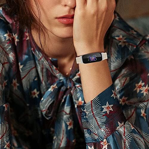 Найлонов ремък AISPORTS, Съвместим с каишка на Fitbit Inspire 3 за жени и мъже, Регулируем Мек Еластичен Сплетен Найлонов Гривна Solo Loop,