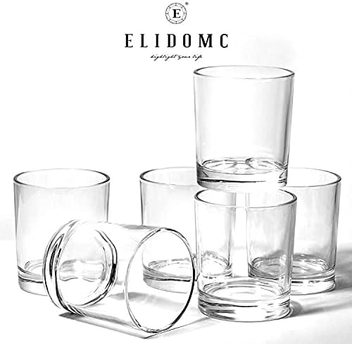 E ELIDOMC Италианско производство 6 бр. Старомодни Чаши за уиски, 11 унции Чаши За уиски Да се Пие Бърбън, Скоч Коктейл, Ирландско уиски,