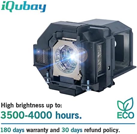 iQubay ELPLP97 V13H010L97 Замяна Лампа на Проектора за EPSON Powerlite Home Cinema 2200 2250 1080 880 VS260 EX9230 EX9240 EX3280 EX5280 EX7280