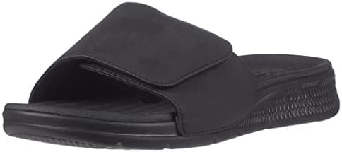 Мъжки сандали Skechers Go Consistent Slide Sandals – Спортна плажни обувки за душ с поролоновой подплата, Черно, ширина 11 см