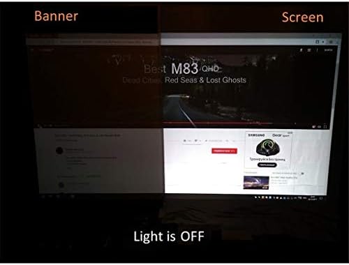 Екран за проектор TWDYC 16:10,100 120 инча Отразяваща Текстилен Плат Прожекционен Екран за YG300 DLP LED Видео в прожектор