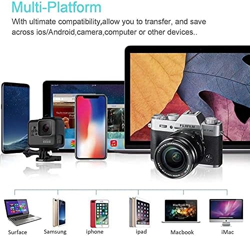 Смарт притурка на BoxWave, който е съвместим с Motorola Moto G42 - четец за SD-карти AllReader, четец за карти microSD, SD, Compact