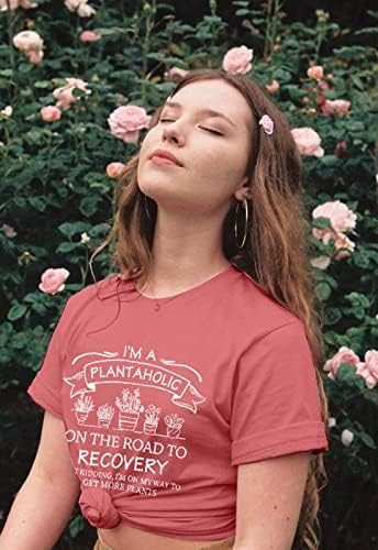 Женска тениска за любителите на растения, аз Плантаголик по пътя на Възстановяването, Тениска с изображение на Градинарство,