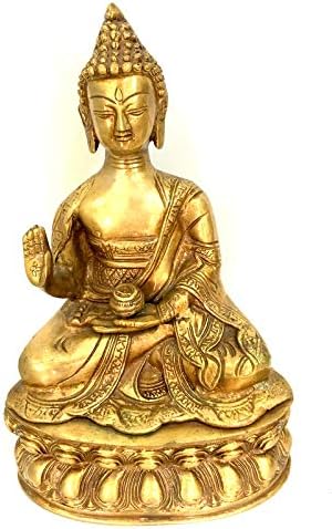 Робин Изнася Гаутаму Буда в Витарк Мудре - Тибетское будистки божество (Проповед) - Месинг