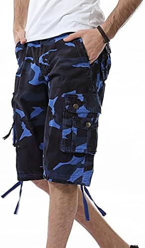 Мъжки ежедневни панталони-карго в стил Милитари IDEALSANXUN Свободно намаляване с много джобове