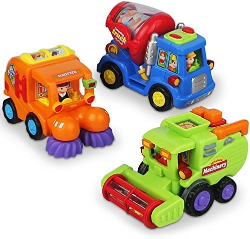 Машина с фрикционным задвижване Push and Go за момчета - Строителни Машини, Играчки за момчета и деца (метач, Бетономешалка, Играчка