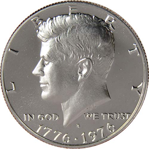 Двухсотлетняя монета Кенеди 1976 г., деноминирани в Полдоллара с пробен покритие 50 цента