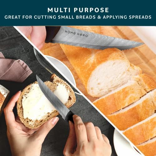 Комплект кухненски ножове Home Hero, Комплект ножове за стек и кухненски аксесоари - Сверхострые ножове от високо неръждаема