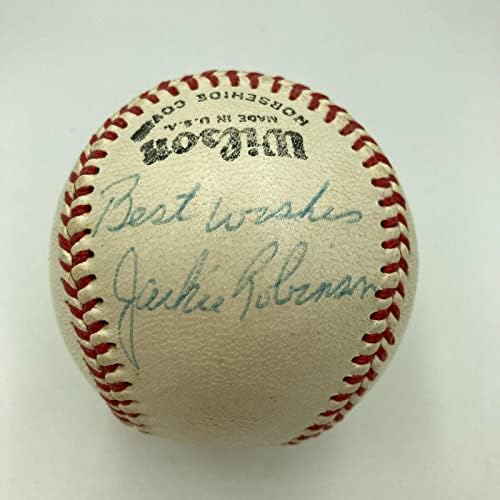 Бейзболни топки с автограф на Джаки Робинсън - Един от най-добрите в Света Бейзболни топки с ДНК PSA - Автограф