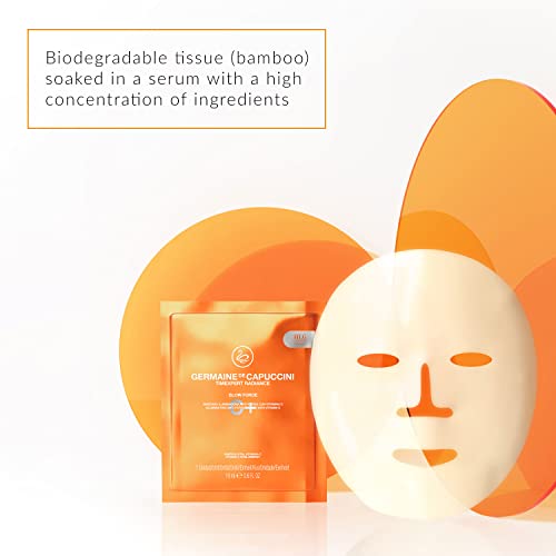 Жермен де Капуччини - Маска Timexpert Radiance C+ | Glow Force Mask - Маска за лице с витамин С срещу умора - Необикновено сияние и