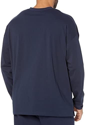 Мъжки t-shirt Essentials с дълъг ръкав Оверсайз-намаляване на
