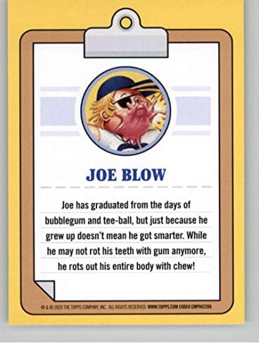 2020 Кофа за боклук Topps, детска серия 2, 35-годишнината на GPK # 13A JOE BLOW