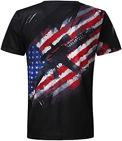 Класическа тениска с американския флаг, мъжка Тениска в Звездната ивица с Къс ръкав, Патриотическая Тениска За тренировка на мускулите, Тениски за лека Атлетика, П?