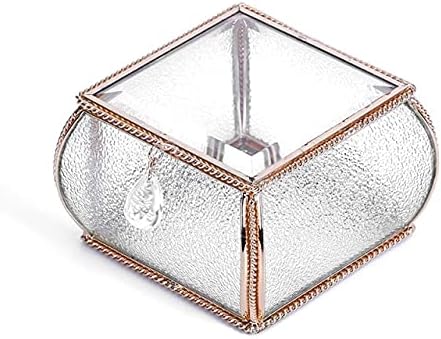 Anncus Стъклена Кутия За съхранение на метални Предмети Европейската Кутия За Съхранение на Бижута Креативна Мида Стъклени Изделия Украса