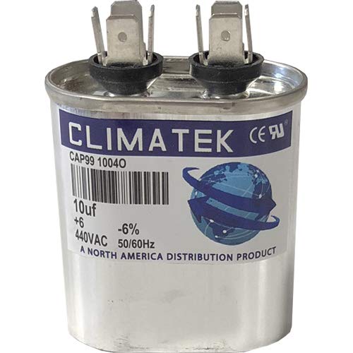 Овална кондензатор ClimaTek - подходящ за Corsaire 43-100496-10 | 7,5 icf MFD 370/440 Волта променлив ток