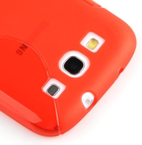 Калъф Cadorabo е Съвместим с Samsung Galaxy Trend 3 в цвят Candy RED Apple - устойчив на удари и надраскване Силиконов калъф