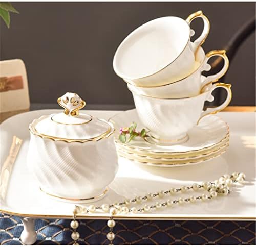 Кафе Сервиз от костен порцелан HOUKAI, Следобеден Чай, Малка Луксозна Чаена чаша, Подаръци За нов дом (Цвят: E)