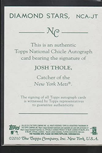 Джош Тоул #91/99 (Бейзболна картичка) 2010 с автограф, сертифициран National Chicle - Bazooka Back [С автограф] #NCA-JT