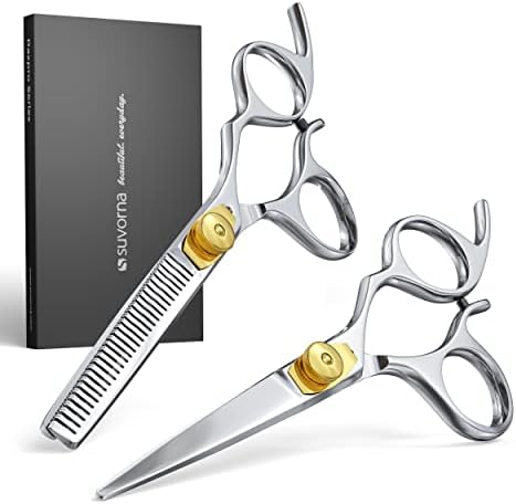 Suvorna 5,5 Ножица за подстригване, набор от филировочных ножици, професионален набор от ножици за коса, фризьорски аксесоари, ножици за филировки